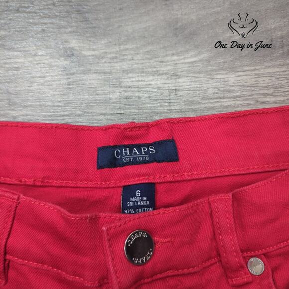 Chaps Cropped Jeans Size 6 - Picture 2 of 6